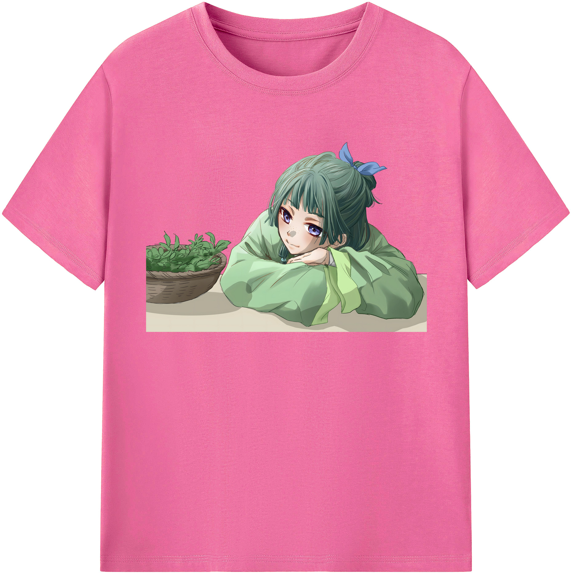 （画像用） 薬屋のひとりごと The Apothecary Diaries レディースカジュアルプリントTシャツ（綿100％）
